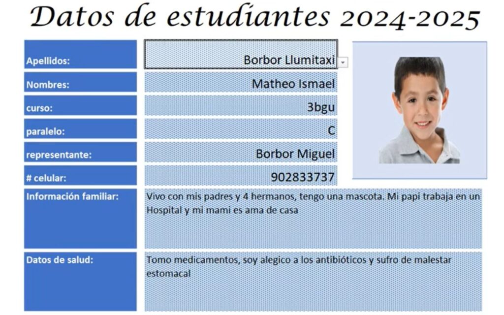 plantilla excel base de datos estudiantes